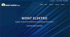 Desktop Screenshot of montelektro.sk