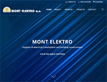 Tablet Screenshot of montelektro.sk